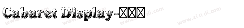 Cabaret Display字体转换
